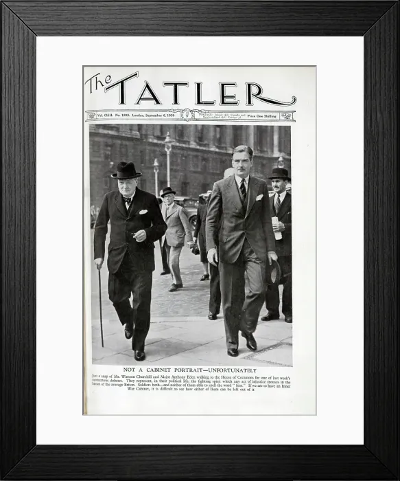 Framed Print : Winston Churchill and Anthony Eden Framed Print : Winston Churchill and Anthony Eden