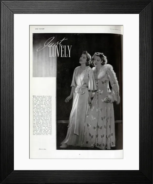 Framed Print : Negligees and wrappers from Jenners Edinburgh Framed Print : Negligees and wrappers from Jenners Edinburgh