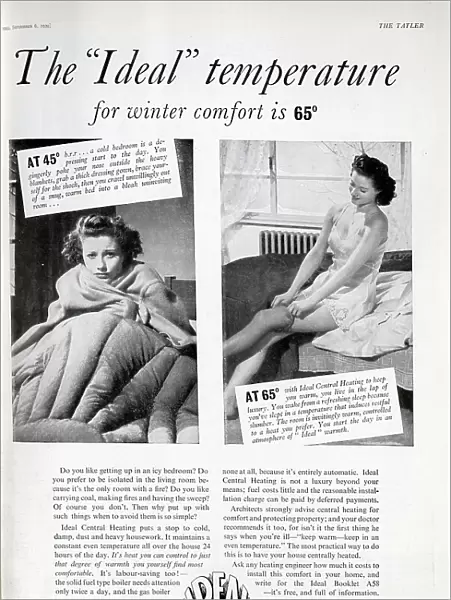 Advert for Ideal Central Heating