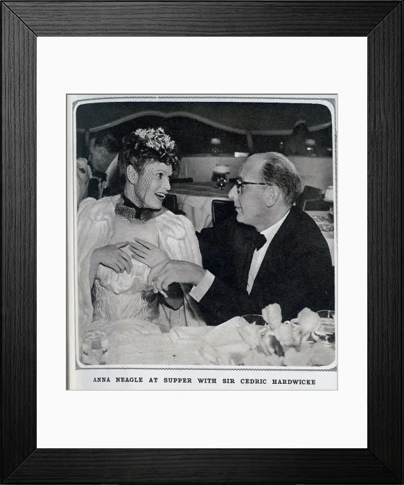 Framed Print : Anna Neagle and Sir Cedric Hardwicke Framed Print : Anna Neagle and Sir Cedric Hardwicke