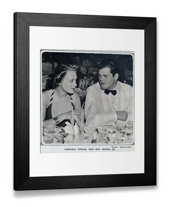 Framed Print : Virginia Field and Hal Roach, Jr Framed Print : Virginia Field and Hal Roach, Jr
