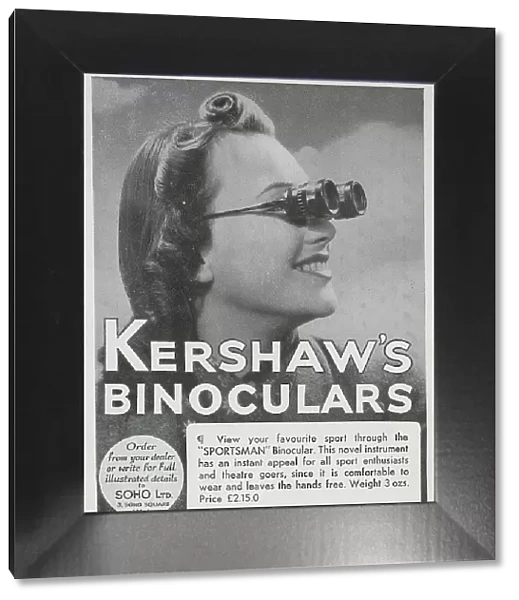 Advert for Kershaw's Binoculars