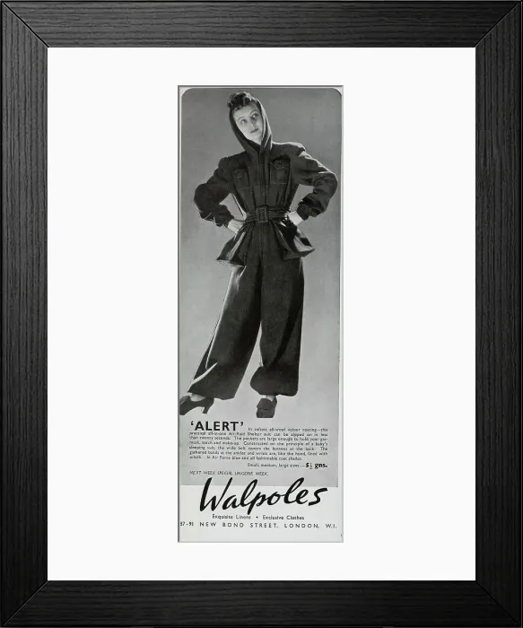Framed Print : Advert for Walpoles Framed Print : Advert for Walpoles