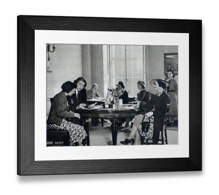 Framed Print : Red Cross enquirers Framed Print : Red Cross enquirers