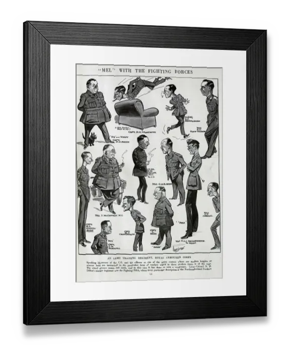 Framed Print : Training regiment, Royal Armoured Corps Framed Print : Training regiment, Royal Armoured Corps