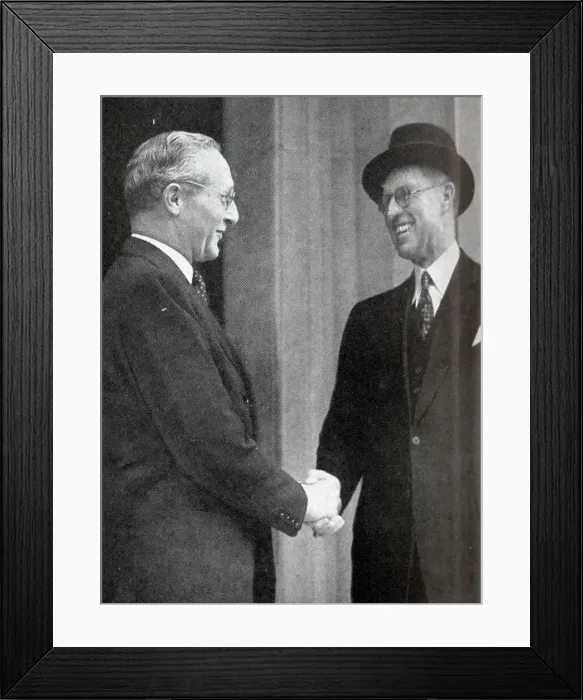 Framed Print : Joseph P. Kennedy bidding farewell