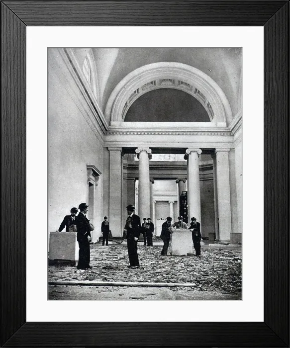 Framed Print : Tate Gallery bomb damage Framed Print : Tate Gallery bomb damage