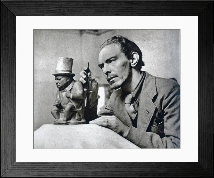 Framed Print : Winston Churchill toby jug Framed Print : Winston Churchill toby jug