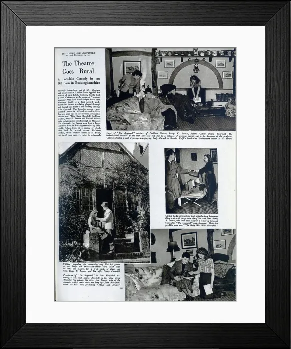 Framed Print : Theatre goes rural Framed Print : Theatre goes rural