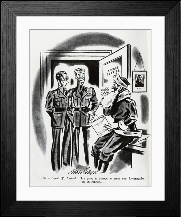 Framed Print : Secret Service Santa Framed Print : Secret Service Santa