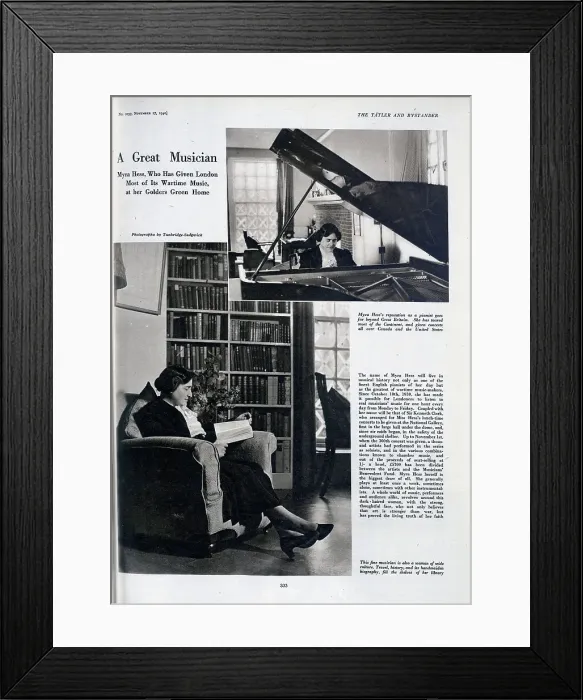 Framed Print : Myra Hess at home Framed Print : Myra Hess at home