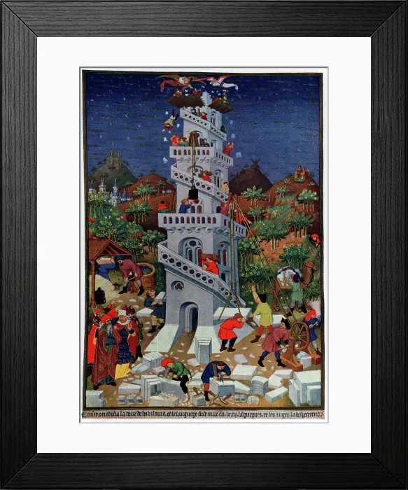 Framed Print : Building The Tower of Babel Framed Print : Building The Tower of Babel