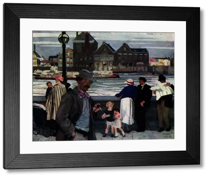 Framed Print : Battersea view of Phillips Mills and Co Paperworks Framed Print : Battersea view of Phillips Mills and Co Paperworks