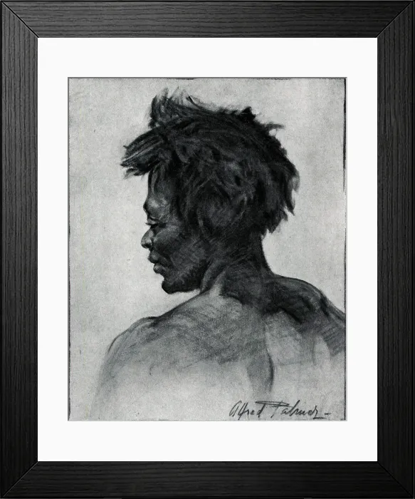 Framed Print : Drawing of a lady from behind Framed Print : Drawing of a lady from behind