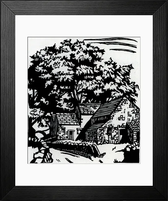 Framed Print : Farmhouse by the Road Framed Print : Farmhouse by the Road