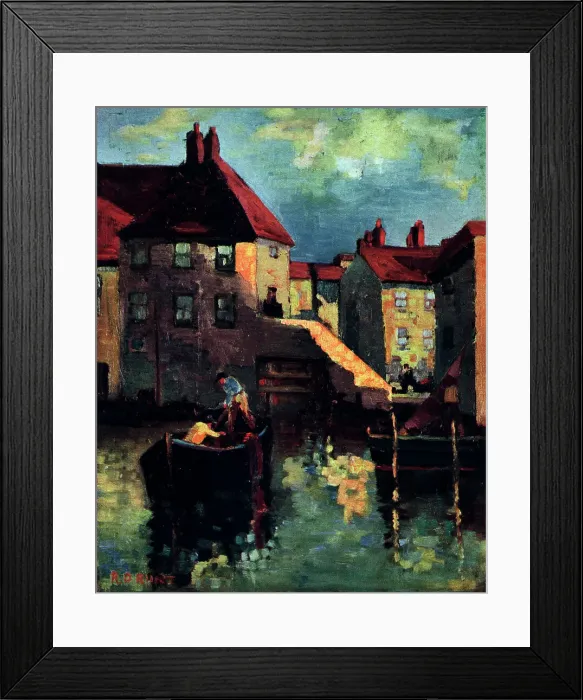 Framed Print : Town by the Water Framed Print : Town by the Water