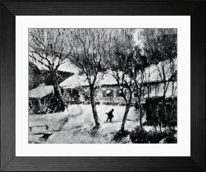 Framed Print : Snowy scene Framed Print : Snowy scene