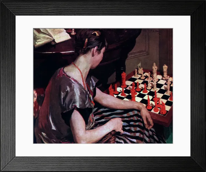 Framed Print : The Chess Player Framed Print : The Chess Player