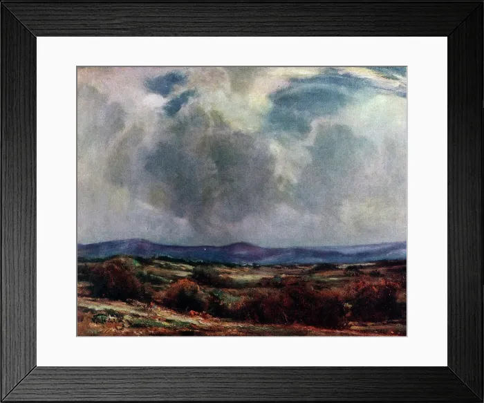Framed Print : Landscape oil painting, much like a desolate wasteland. Date: circa 1928 Framed Print : Landscape oil painting, much like a desolate wasteland. Date: circa 1928
