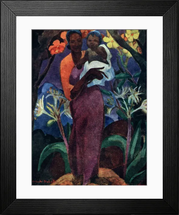 Framed Print : Woman with Child