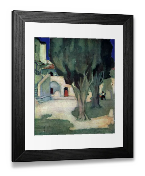 Framed Print : Villa Garden Framed Print : Villa Garden