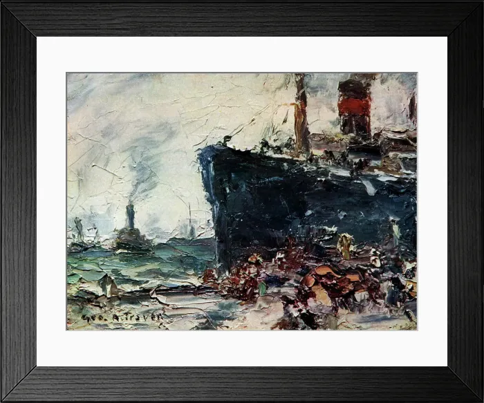 Framed Print : Large Ship Painting Framed Print : Large Ship Painting