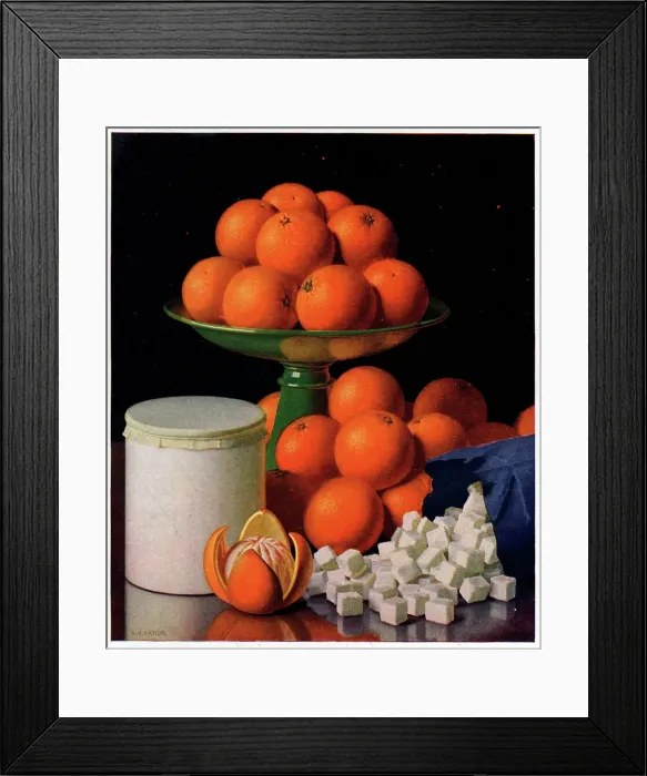 Framed Print : Poster Page, Oranges and Sugar Cubes Framed Print : Poster Page, Oranges and Sugar Cubes