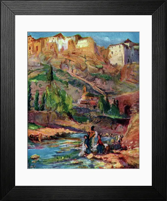 Framed Print : Landscape Oil Painting Framed Print : Landscape Oil Painting