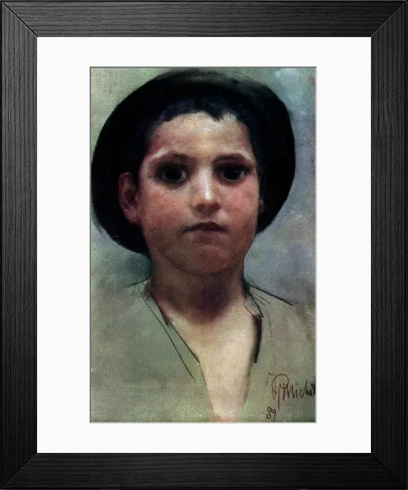 Framed Print : Study of a Boy's Head Framed Print : Study of a Boy's Head