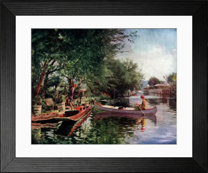 Framed Print : River Painting Framed Print : River Painting