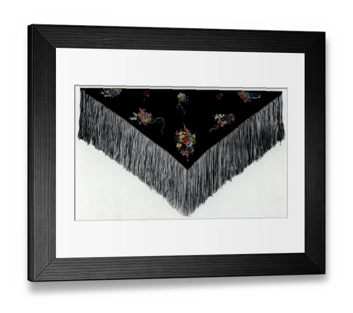Framed Print : Embroidered Shawl Framed Print : Embroidered Shawl