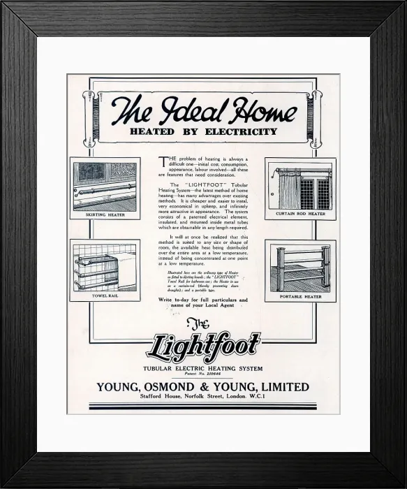 Framed Print : Lightfoot Advertisement Framed Print : Lightfoot Advertisement