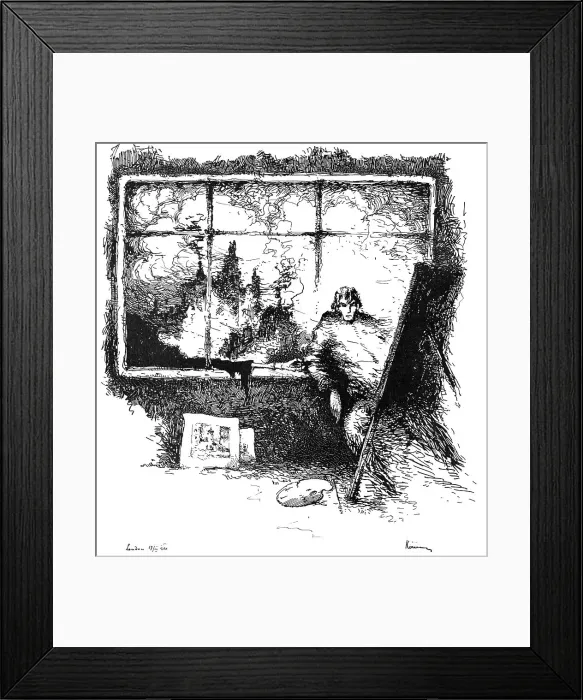 Framed Print : Troubled Artist Framed Print : Troubled Artist