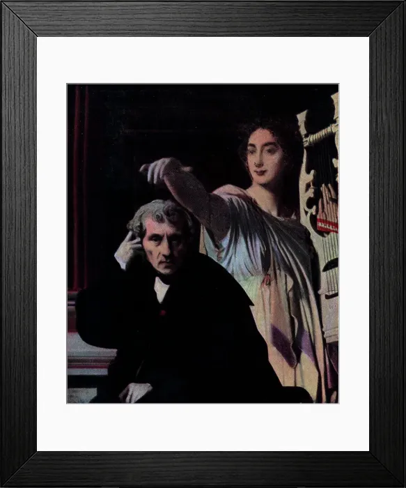 Framed Print : Luigi Cherubini and the Muse of Lyric Poetry, by Ingres Framed Print : Luigi Cherubini and the Muse of Lyric Poetry, by Ingres