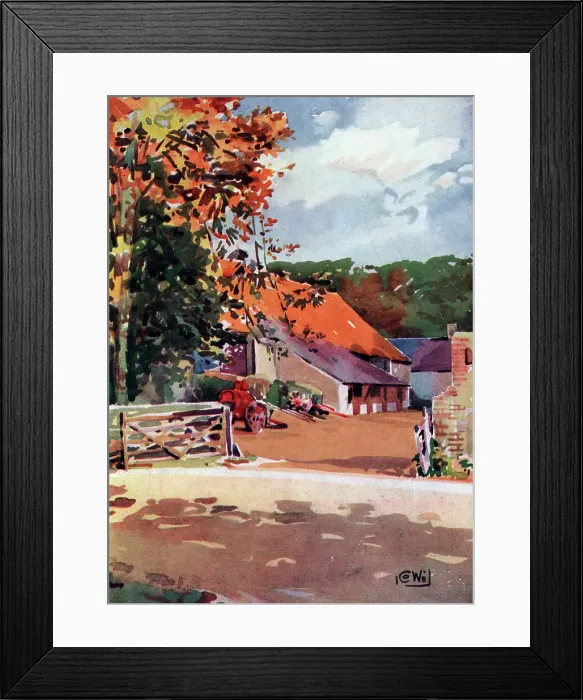 Framed Print : Large Farm Framed Print : Large Farm