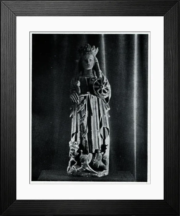 Framed Print : Saint Catherine Figure