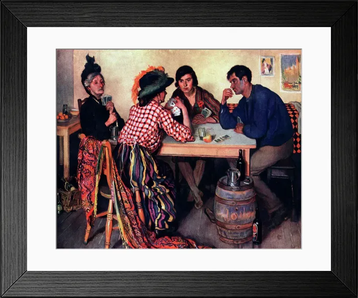 Framed Print : The Card Party Framed Print : The Card Party