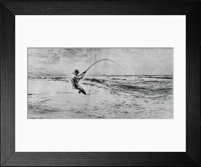 Framed Print : Surf Fishing Framed Print : Surf Fishing
