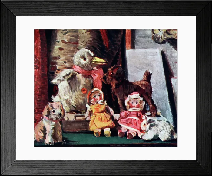 Framed Print : Baby's First Friends Framed Print : Baby's First Friends