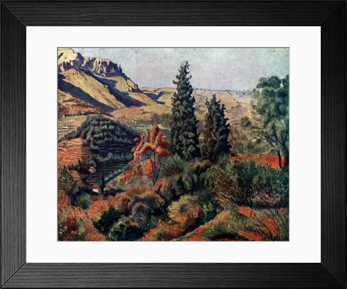 Framed Print : Landscape Oil Painting Framed Print : Landscape Oil Painting