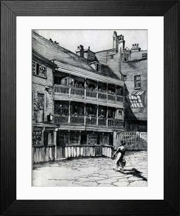 Framed Print : The George Inn, Southwark Framed Print : The George Inn, Southwark