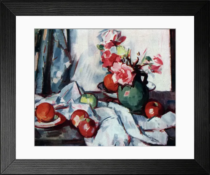 Framed Print : Still Life Fruit and Flowers Framed Print : Still Life Fruit and Flowers