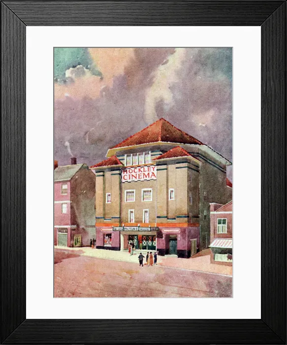 Framed Print : Colour The Townscape, Hockley Cinema Framed Print : Colour The Townscape, Hockley Cinema