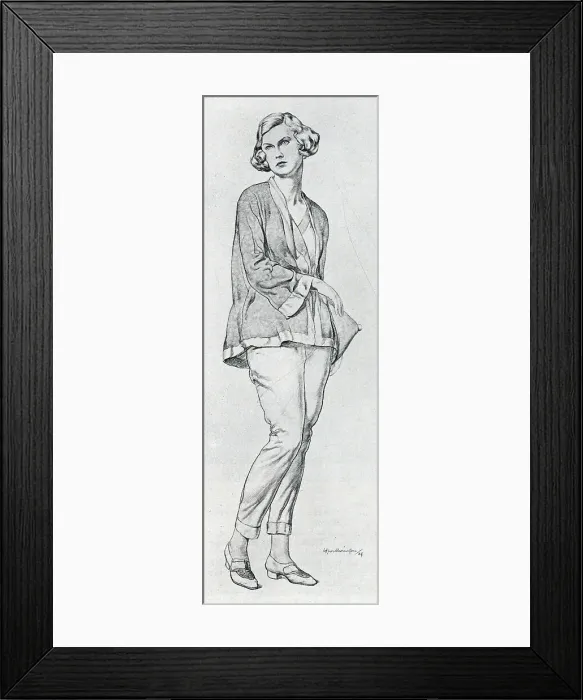Framed Print : Figure Drawing of a Woman Framed Print : Figure Drawing of a Woman