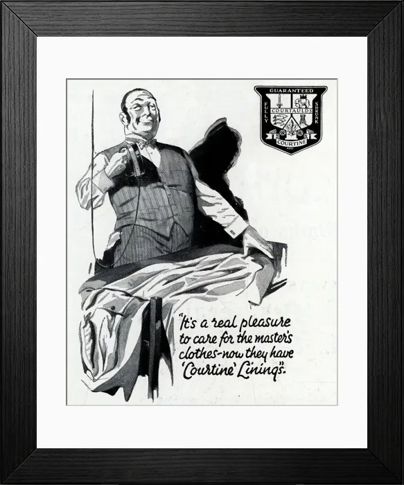 Framed Print : Courtauld's Courtine Advertisement Framed Print : Courtauld's Courtine Advertisement