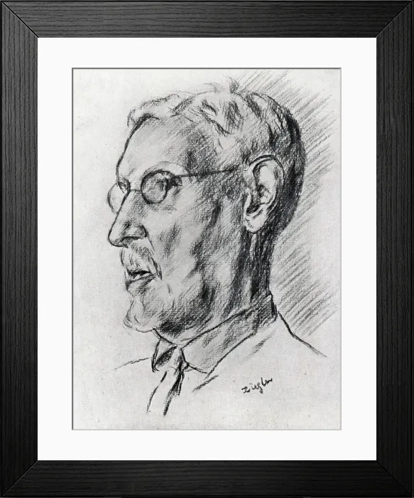 Framed Print : Portrait Drawing of a Man Framed Print : Portrait Drawing of a Man