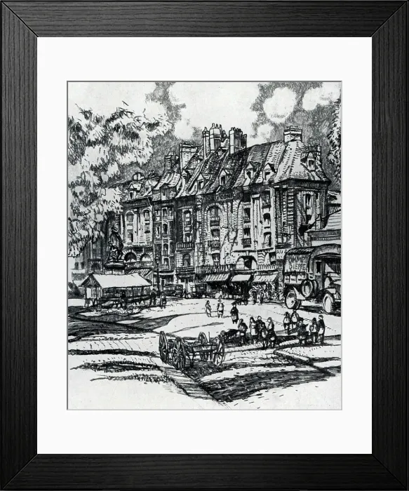 Framed Print : Market Day Dieppe Framed Print : Market Day Dieppe