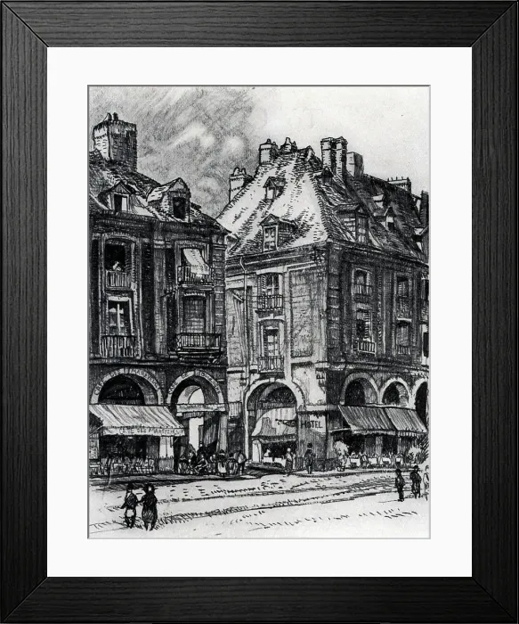 Framed Print : Dieppe Arcades Framed Print : Dieppe Arcades