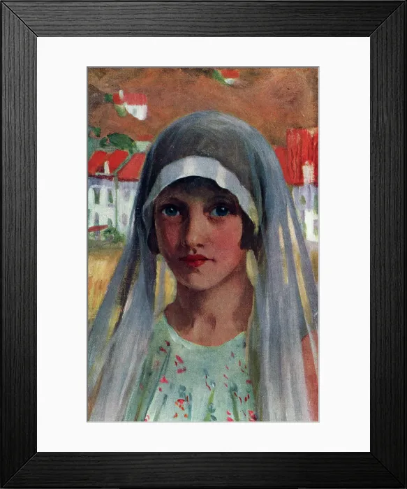 Framed Print : Young Nun Girl Framed Print : Young Nun Girl