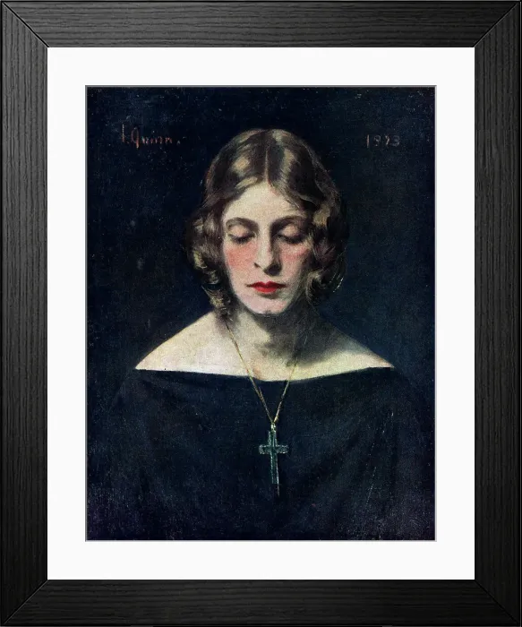 Framed Print : Lady Abdy. A portrait oil painting of Lady Abdy Framed Print : Lady Abdy. A portrait oil painting of Lady Abdy